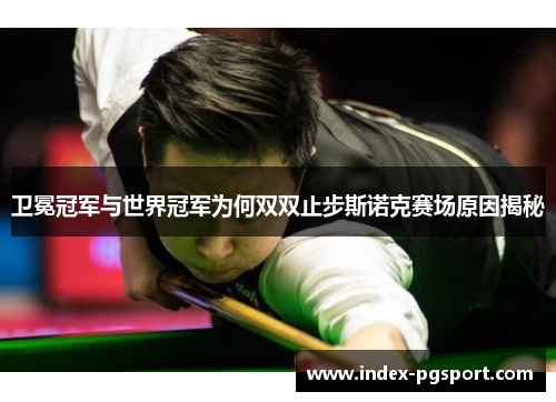 卫冕冠军与世界冠军为何双双止步斯诺克赛场原因揭秘