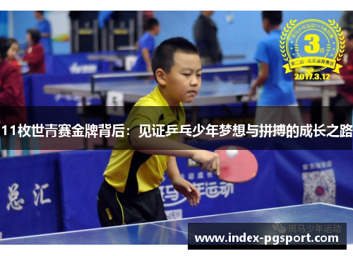 11枚世青赛金牌背后：见证乒乓少年梦想与拼搏的成长之路